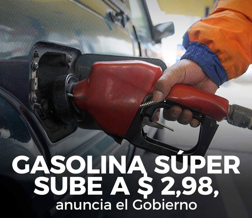 Con Decreto se autorizará el aumento del precio de gasolina Súper
